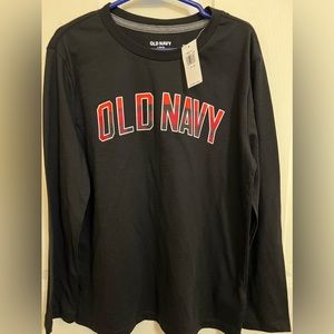 Boy black long sleeve shirt